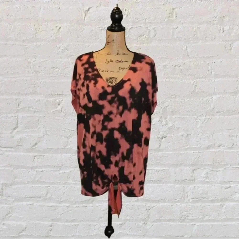 Torrid Short Sleeve Shirt - Tie Dye